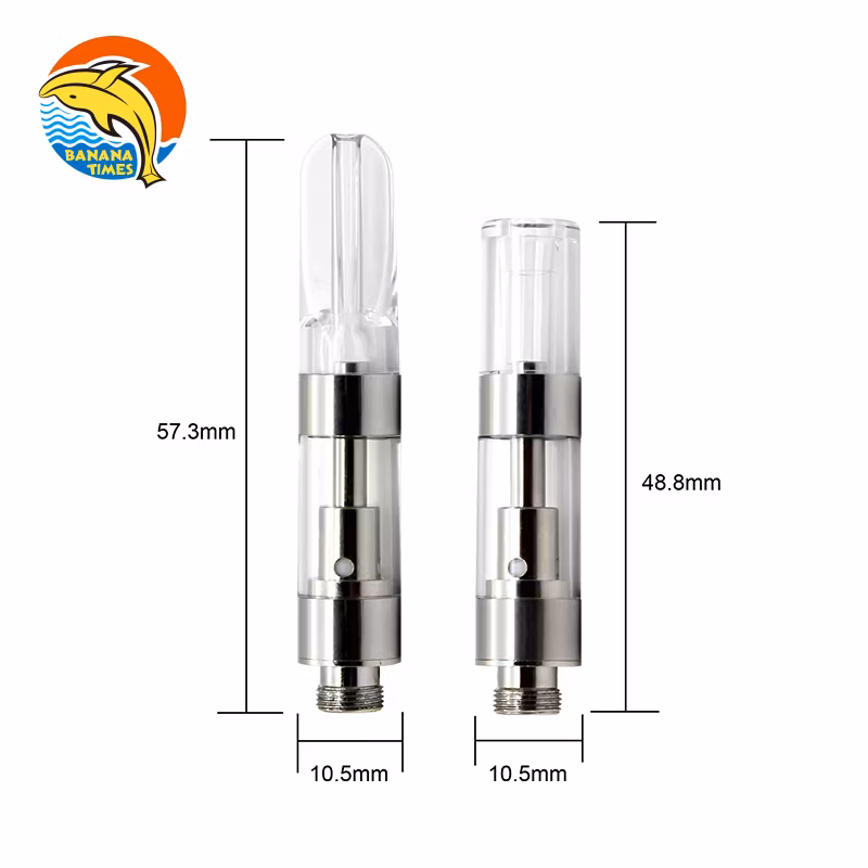Bananatimes Wholesale 0.5/1.0ml C10 510 Thread Thick Oil Airflow Ceramic Coil Atomizer Vape Cartridge