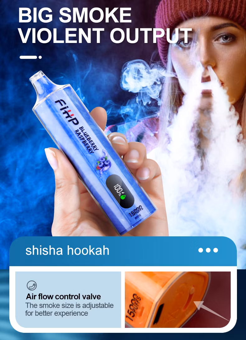 Fihp 15000 Puffs PRO Disposable Vape Pen Tornado 15K Red Energy Disposable Electronic Cigarette Wholesale