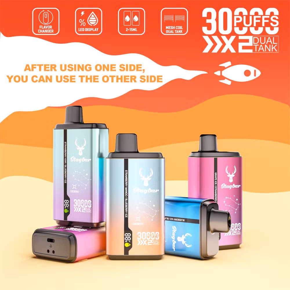 EU Warehouse Original Supplier Stag Bar 30000 40000 Puff Disposable Vape Pod