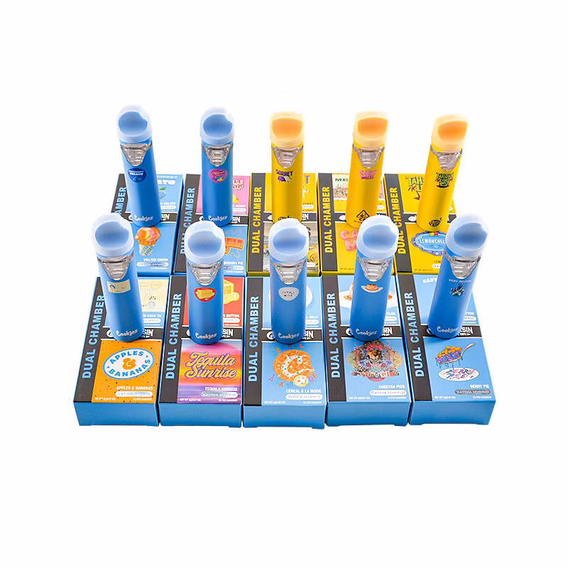 Cookie 1+1ml 2gram Two Chamber Disposable Empty Vape Pens USA Stock 500PCS/Case