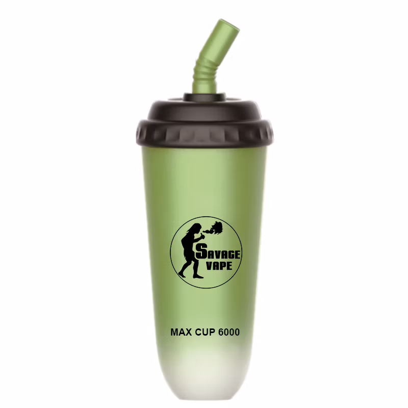 New Design Savage Max Cup 6000 Puff 5000 Disposable Vape Electronic Cigarette with 600mAh Rechargeable Battery 16ml Prefilled Cart Pod Shipped Within 24 Hours