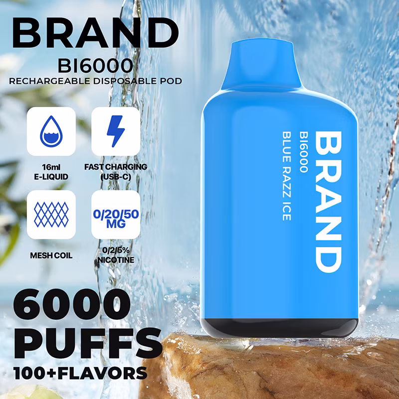2023 Hidi OEM ODM Private Brand White Label Rechargeable 12 Flavors 6000 Puff Ceramic Mesh Core Disposable Vape	Vapes Disposable 600 Puffs