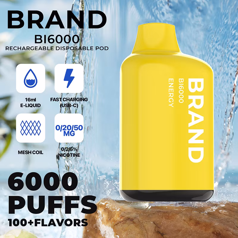 2023 Hidi OEM ODM Private Brand White Label Rechargeable 12 Flavors 6000 Puff Ceramic Mesh Core Disposable Vape	Vapes Disposable 600 Puffs