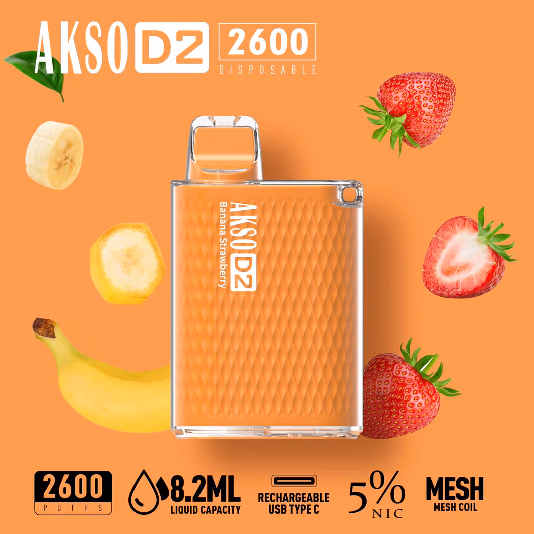 China Suppliers 2022 New Mesh Coil 8.2ml 2600 Puff Disposable Vape Pod with Rechargeable Battery
