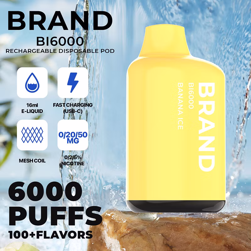 2023 Hidi OEM ODM Private Brand White Label Rechargeable 12 Flavors 6000 Puff Ceramic Mesh Core Disposable Vape	Vapes Disposable 600 Puffs