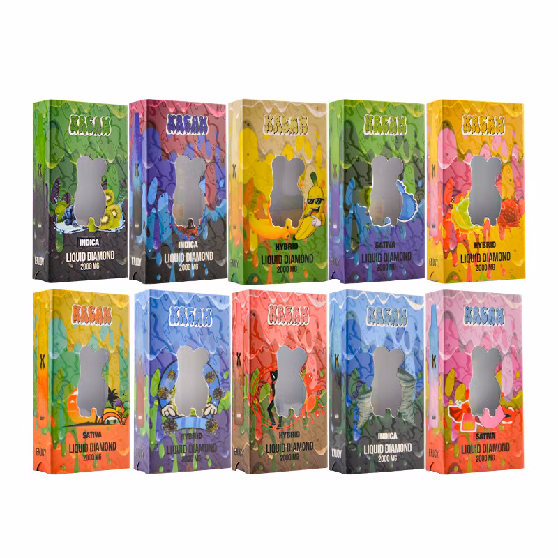 Cheap Kream 2ml 10flavors Rechargeable Battery Vape Starter Kits Empty Refillable Device Pod Disposable Vape Pen for Sale