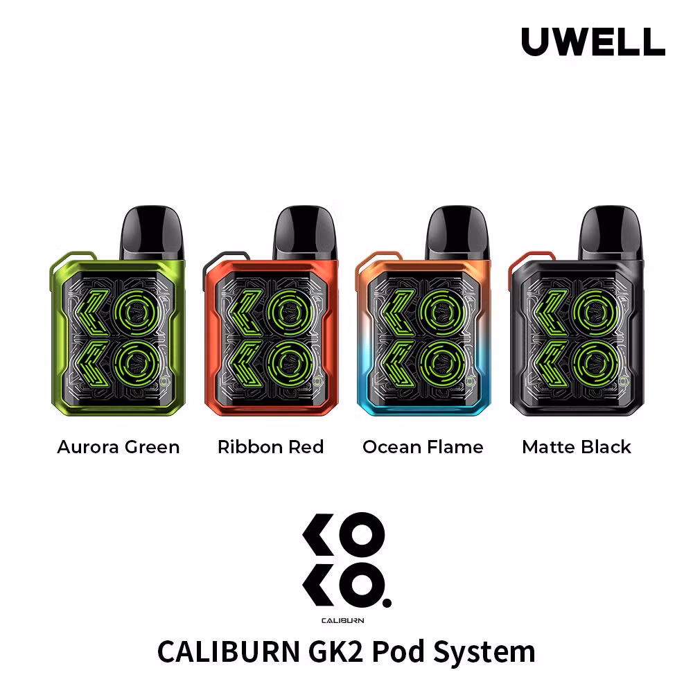 Electronic Cigarette Uwell Caliburn Gk2 Pod Kit 690mAh Smooth Taste Vape Pen