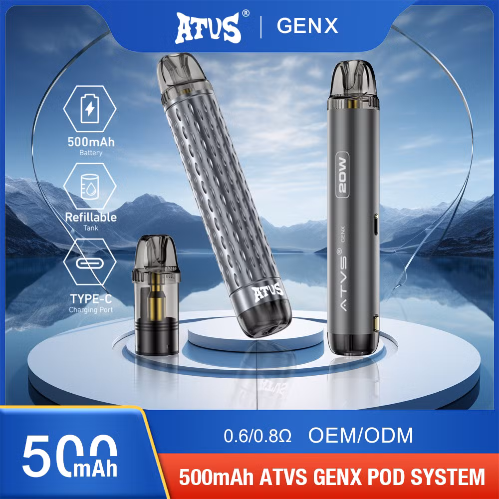 Wholesale Vape Pen Atvs Genx 2ml Pod System with Refillable Cartridge and Adjustable Airflow