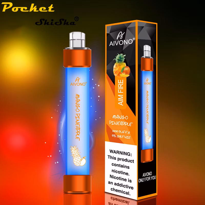 in Stock Rechargeable 4ml of E-Liquid Disposable Vape Pen Aim Fire with 1000 Puffs