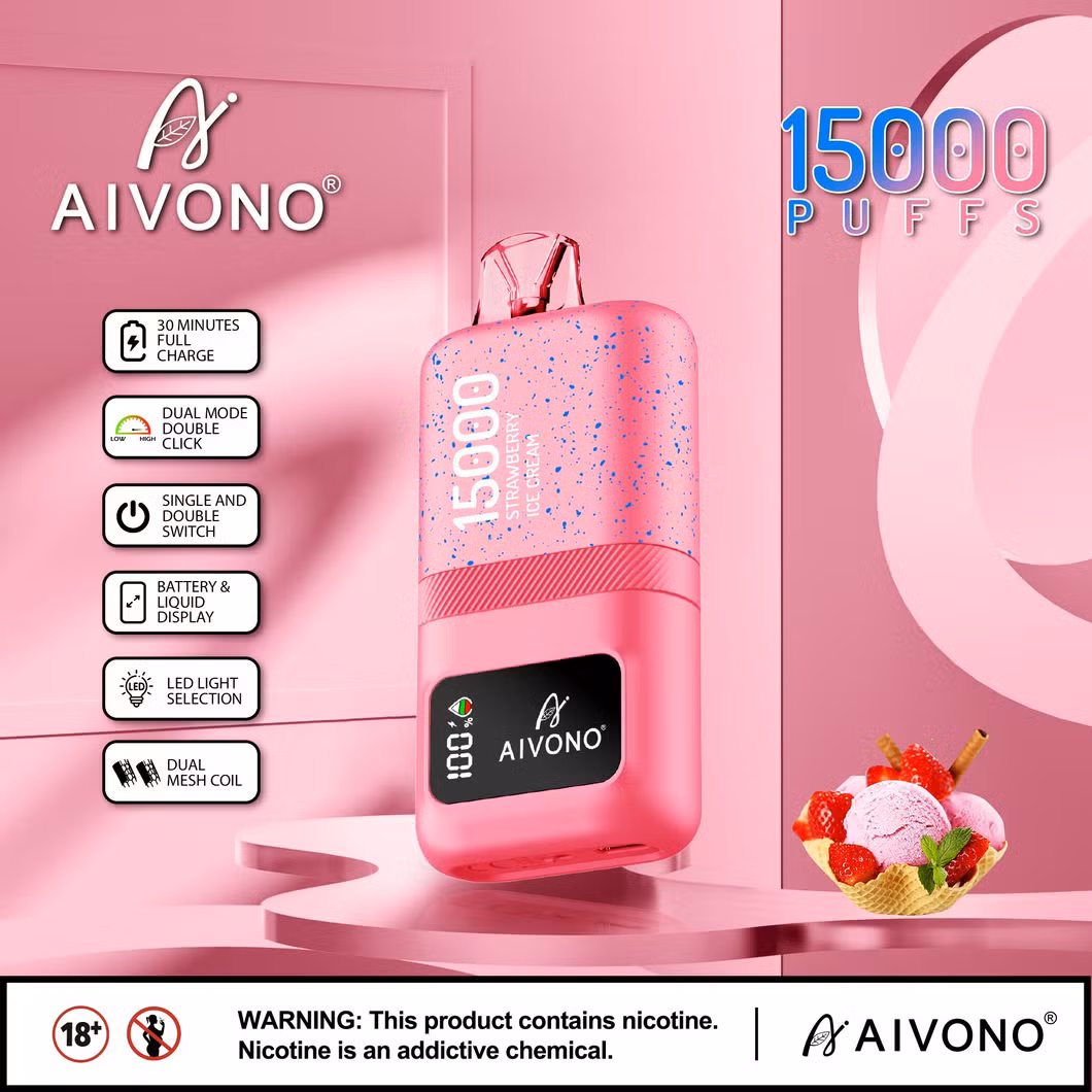 Aivono Private Model Aim Magic 15K 24ml E-Liquid 15000puffs Disposable Vape Rechargeable Electronic Cigarette