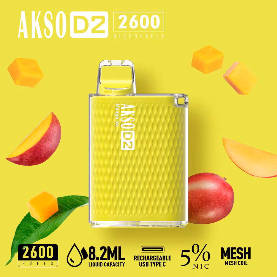 China Suppliers 2022 New Mesh Coil 8.2ml 2600 Puff Disposable Vape Pod with Rechargeable Battery
