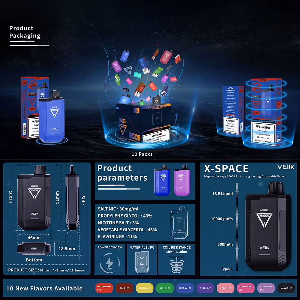 Vape Box Disposable E Cigarettethe Crystal 15000 Puffs Hookah Shisha Pen Price Disposable Vape Pod Portable Vaporizer