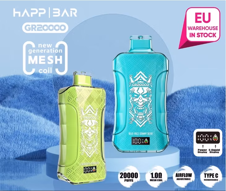 Germany Warehouse Vape Happbar 20K Vaper Nicotine 2% 5% Electric Cigarette Vape Disposable