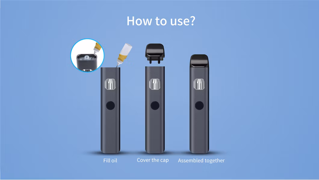 Wholesale 1ml Disposable Thick Oil Vape Pen with Preheat Function Rechargeable