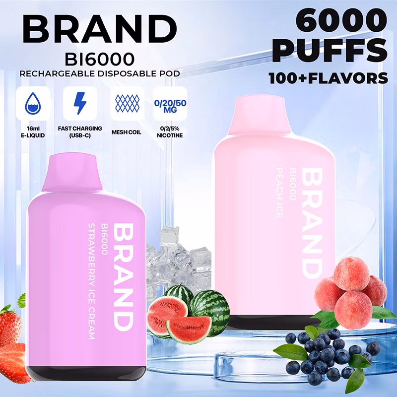 2023 Hidi OEM ODM Private Brand White Label Rechargeable 12 Flavors 6000 Puff Ceramic Mesh Core Disposable Vape	Wholesale E Cigarette 10000 Puffs