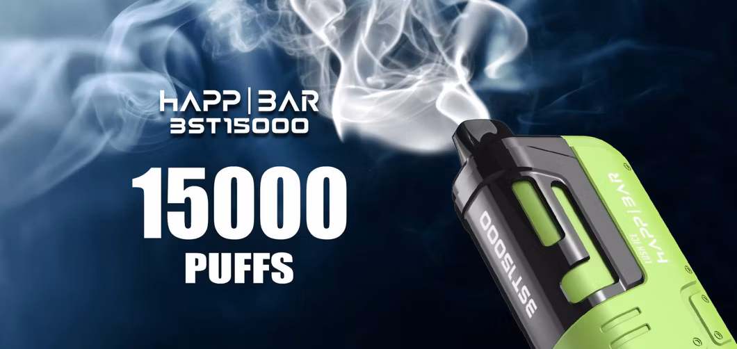 Premium Refillable Vape 15000puffs Happ Bar Adjustable Airflow Disposable Vape with Display