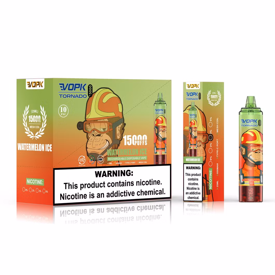 Vopk-Tornado 15000puffs Warehouse in Stock Bang 20K Puffs Zbood Plus Bubba 50000 E Cigarate Disposable Vape