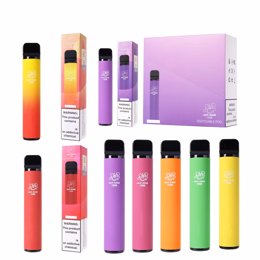 2023 Jam King Hot Selling Juicy PRO Plus 1500 Puffs 2% Nicotine Disposable Lost Electronic Cigarette Vape Multi Flavored