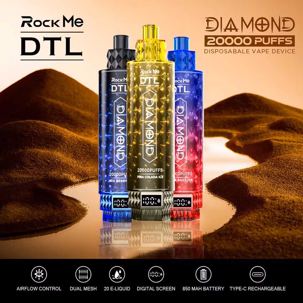Rock Me Rechargeable Popular Shenzhen Rock Me Smart 20000 Puffs Disposable Vape