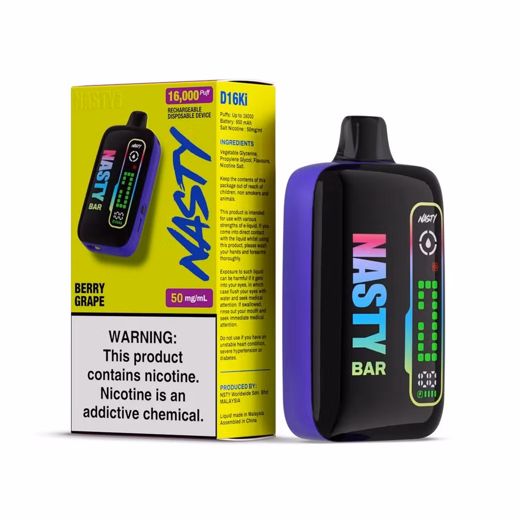 Nasty Bar D16ki in EU Stock 18K Jnr Peek Bar 15K Disposable Vape