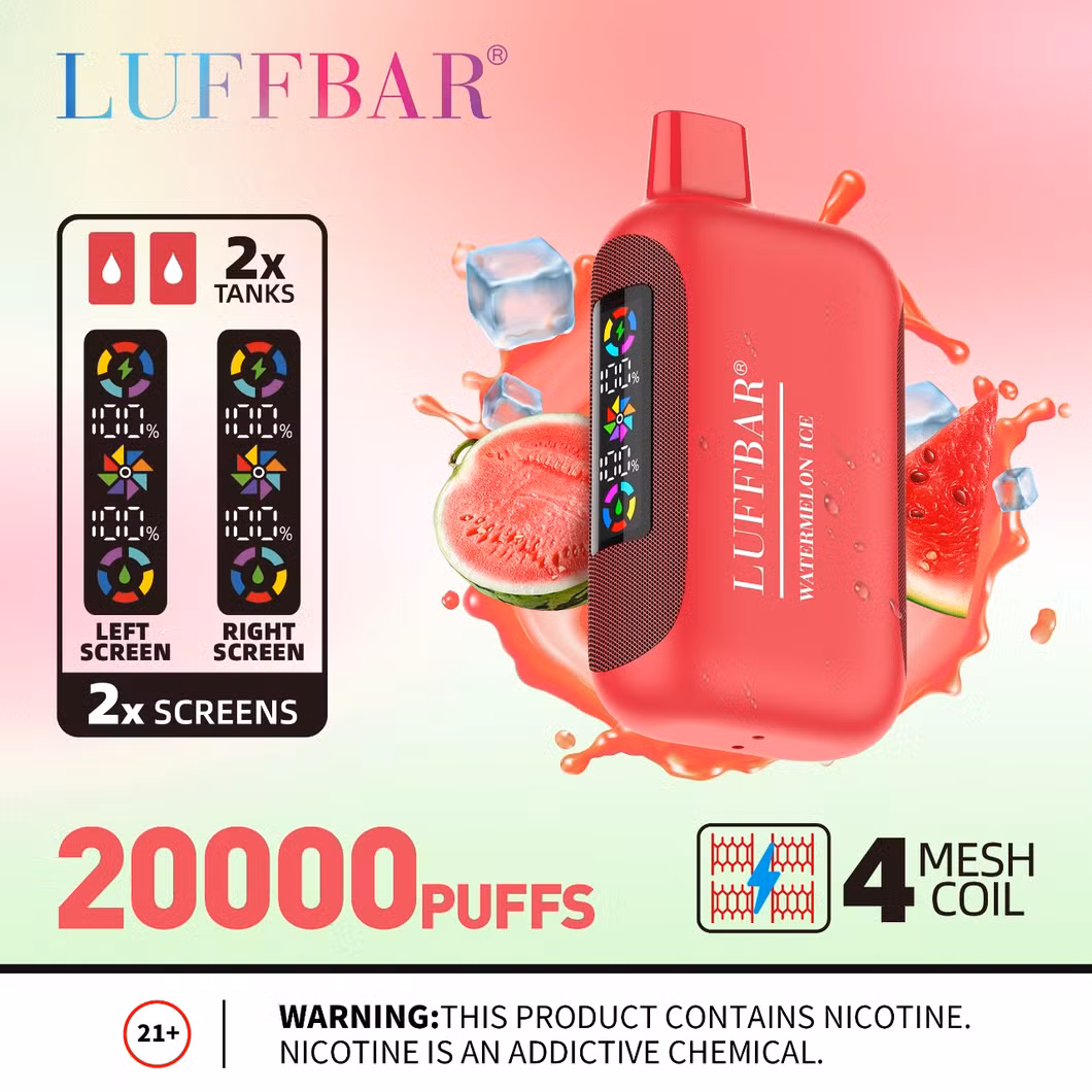 Luffbar Dually 20000 Puff OEM/ODM Zbood Vapmod Future Love 66 Mistery Box Distributors Vaporizer Vape