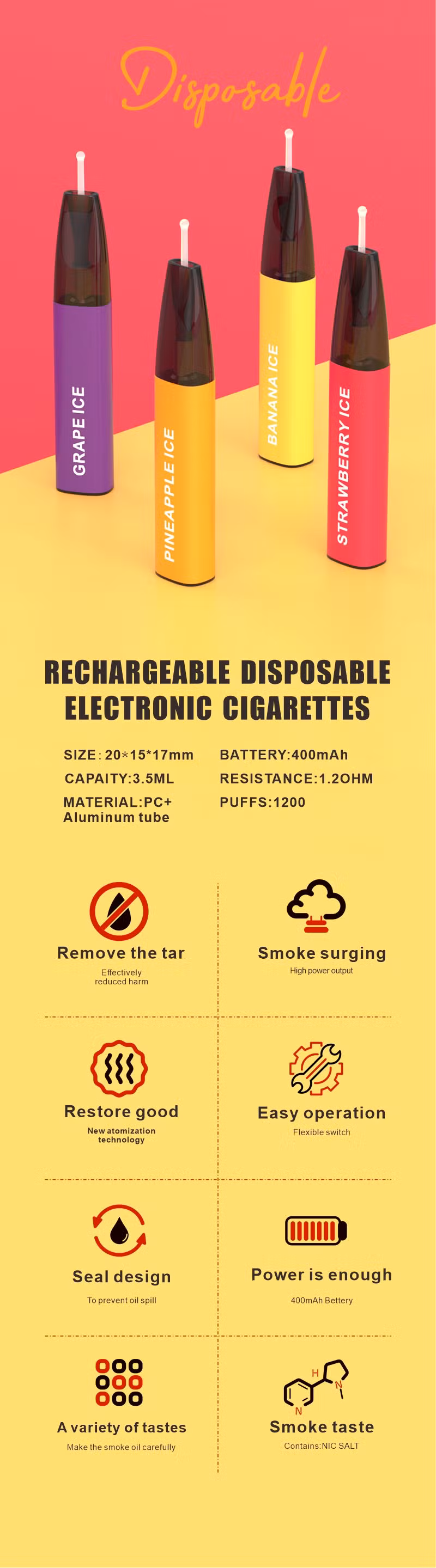 Refillable Smok Glow Refillable Vape Pen Pods Smok Kit Price Cheap Canada for Sale