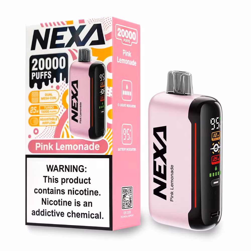 Nexa N20000 Puff Low MOQ Zbood Atvs Bc Bluetooth 10ml Liquid Electric Hookah Price Desposable Vape