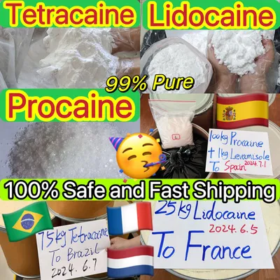 No Customs Issues 99% Pure Tetracaine Lidocaine Procaine Hydrochloride Powder