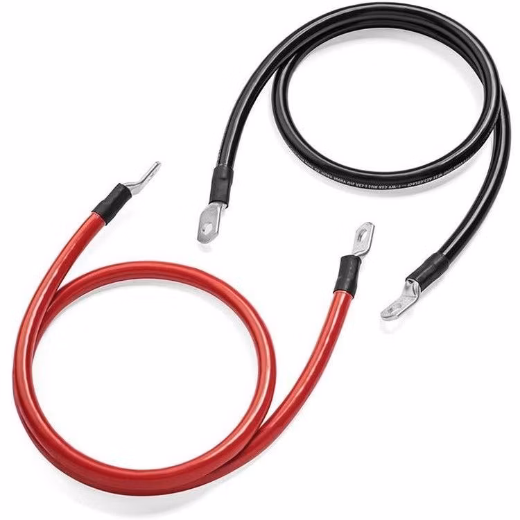 Factory Manufacturing Customize Red Black Car Engine Battery Electric Industial Bus Waterproof Accessories Assemblies Connection Custom Power Auto Wiring Cable