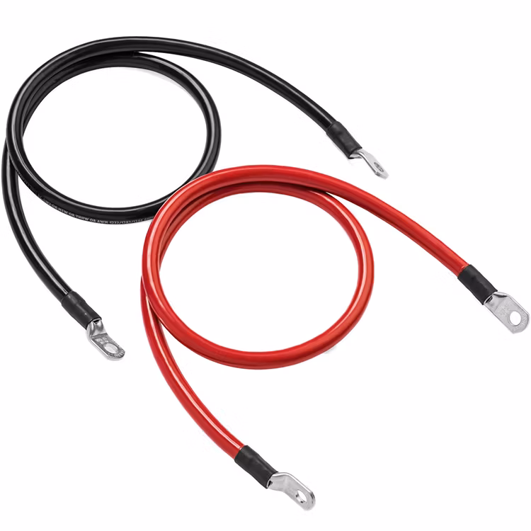 Factory Manufacturing Customize Red Black Car Engine Battery Electric Industial Bus Waterproof Accessories Assemblies Connection Custom Power Auto Wiring Cable