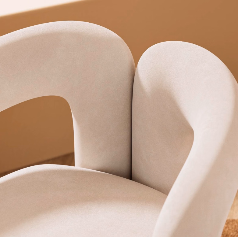 Nordic Backrest Minimalist Soft Berber Fleece Living Room Bedroom Children&prime;s Stools