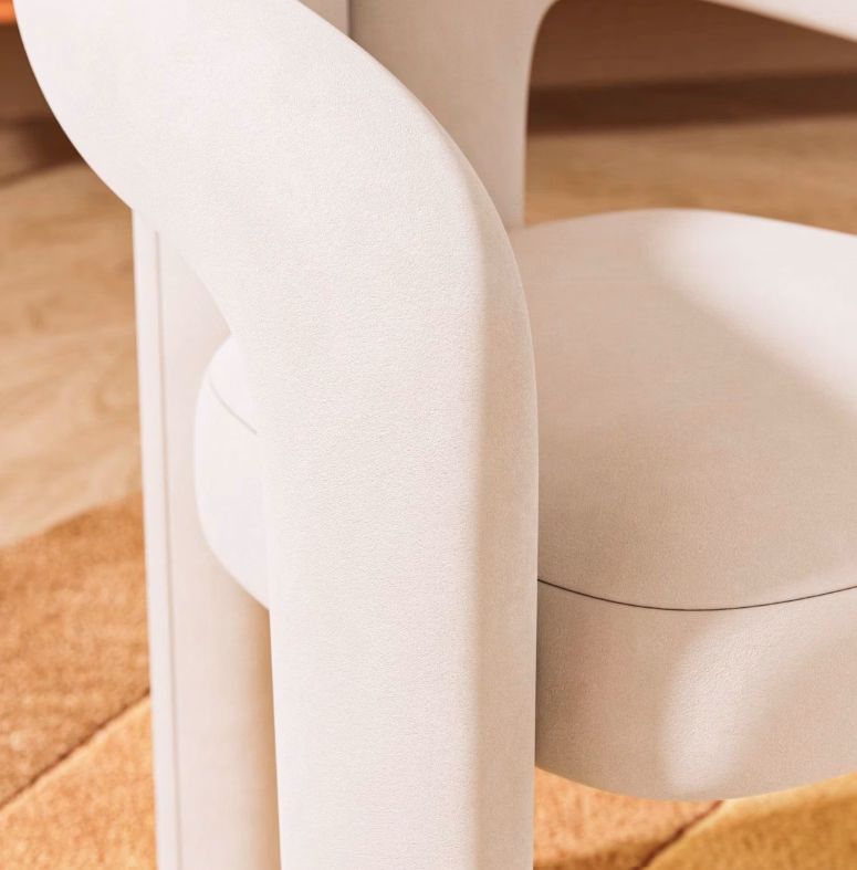 Nordic Backrest Minimalist Soft Berber Fleece Living Room Bedroom Children&prime;s Stools