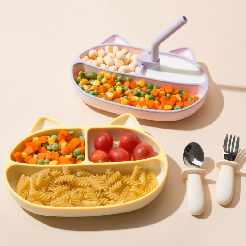 Factory Kid Children Table Mat Non Slip Heat Resistant Easy Cleaning Quick Dry Reusable Waterproof Set Gift Silicone Placemats