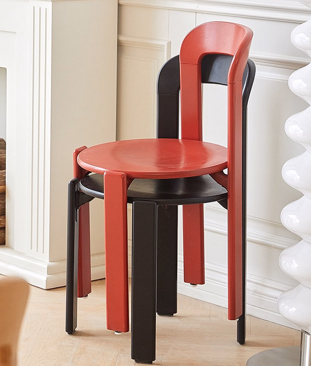Nordic Backrest Minimalist Soft Berber Fleece Living Room Bedroom Children&prime;s Stools