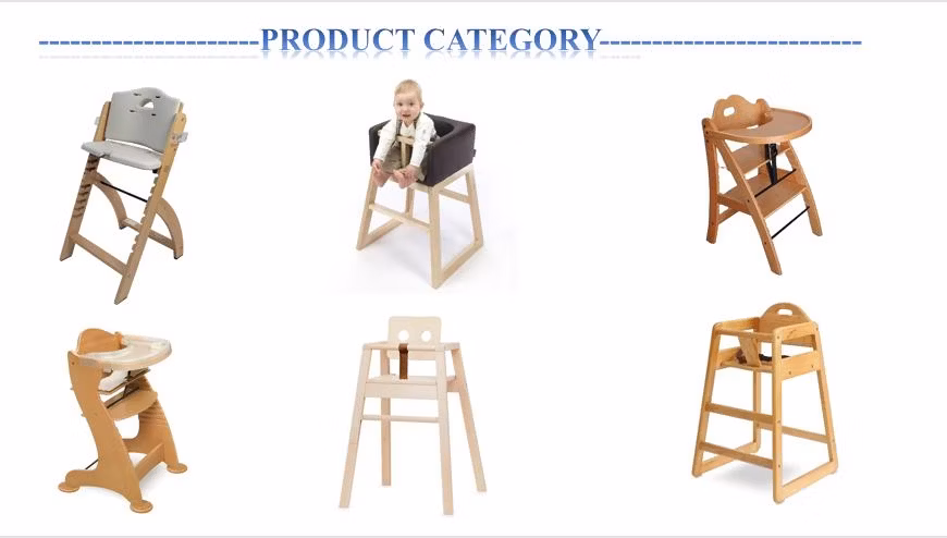 Popular 3 in 1 Solid Wooden Baby Feeding Chair Baby High Chair