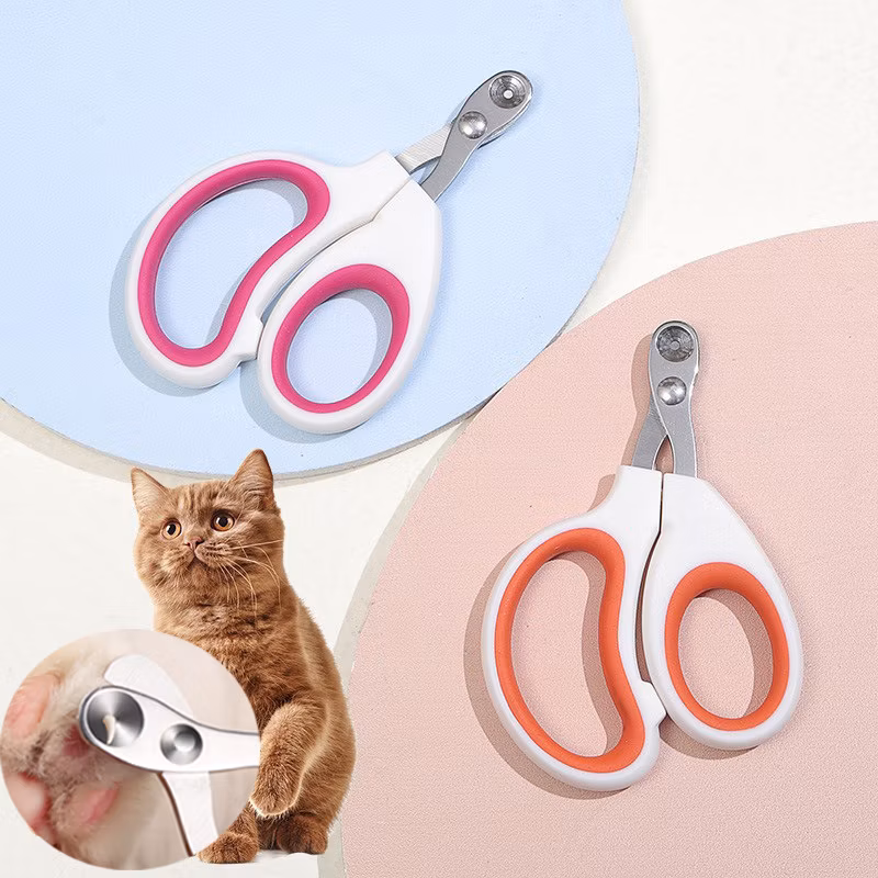 Factory Wholesale Stainless Steel Pet Nail Cutter Dog Cat Nail Clipper with File Pet Scissor