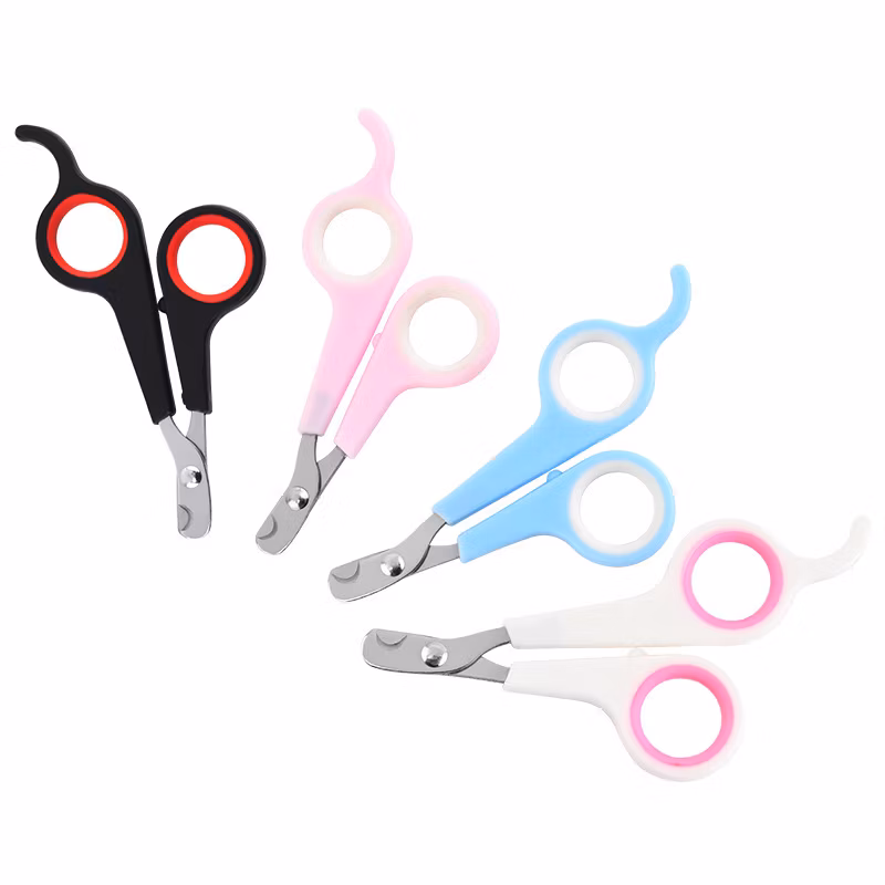 Factory Wholesale Stainless Steel Pet Nail Cutter Dog Cat Nail Clipper with File Pet Scissor