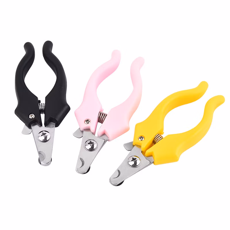 Factory Wholesale Stainless Steel Pet Nail Cutter Dog Cat Nail Clipper with File Pet Scissor