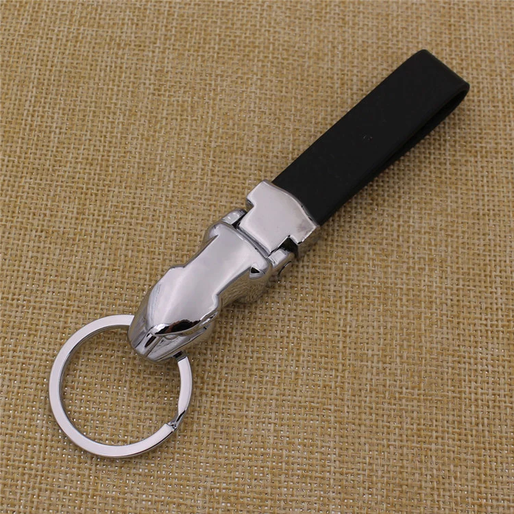 Custom Hot Selling Design Leather Keychain Wth Jaguar