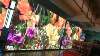 Pantalla LED de panel de aluminio de fundición de alta actualización para interiores P3 576X576 señal LED de alquiler de gabinetes para el escenario de la boda de fondo