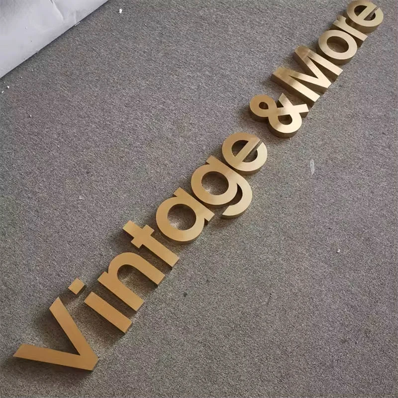 High Quality Metal 3D Letter Logo Fabricated Stainless Steel Letters