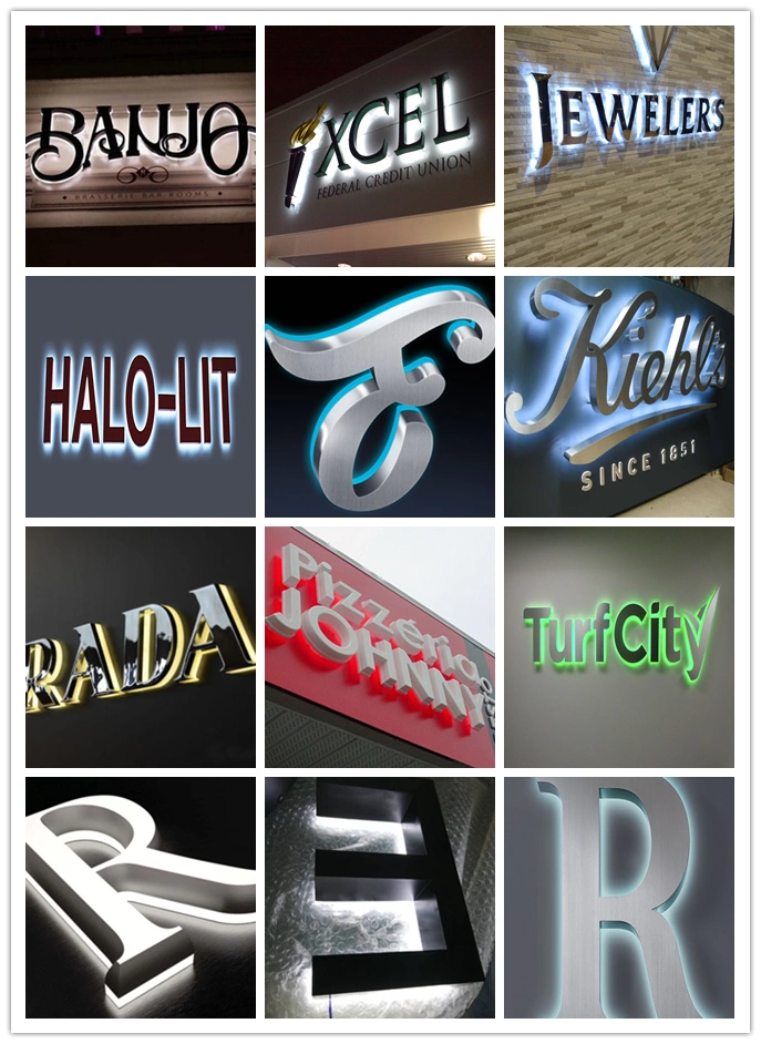 Non-Luminous Bronze Electroplated Metal Channel Letters for Business