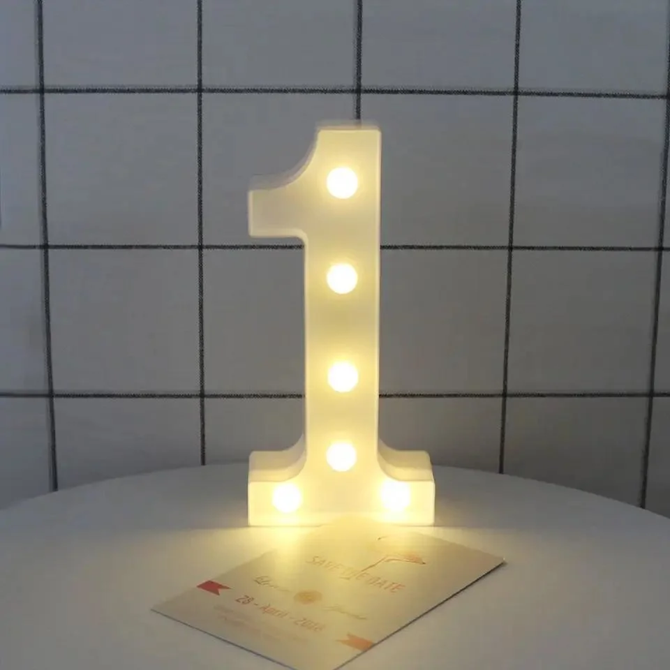 Number 1 LED Light up Marquee Sign Light