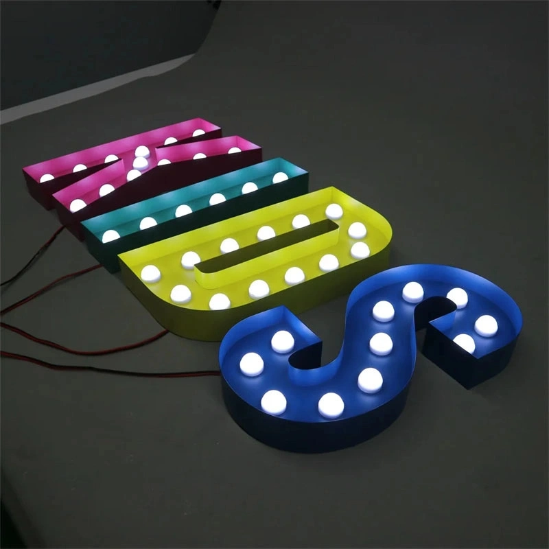 Best Price Waterproof 3D LED Letters Stainless Steel Edge Marquee Light