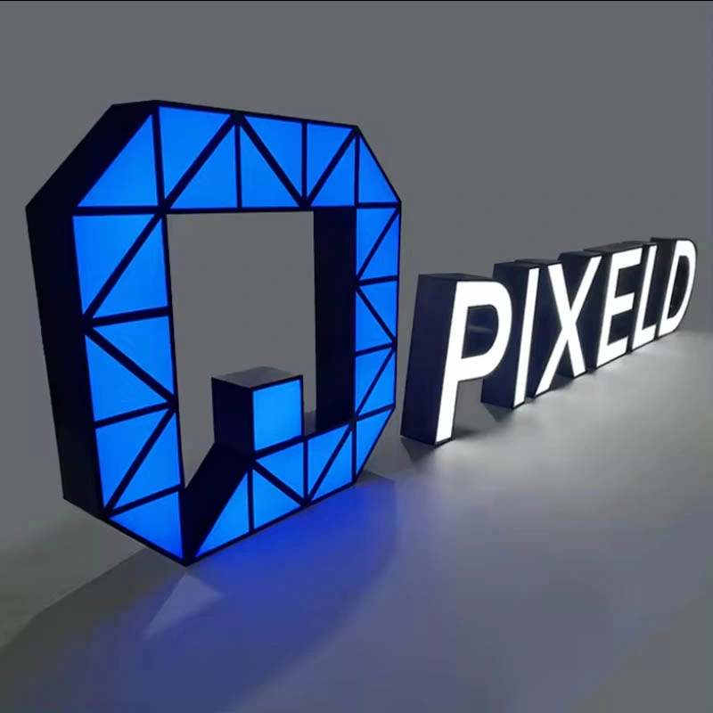 Outdoor 3D Backlit Illuminated Custom Wall Logo Sign Channel Letters Wholesale