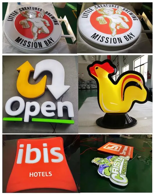 Custom Metal Tag Outdoor Advertising 3D Sign