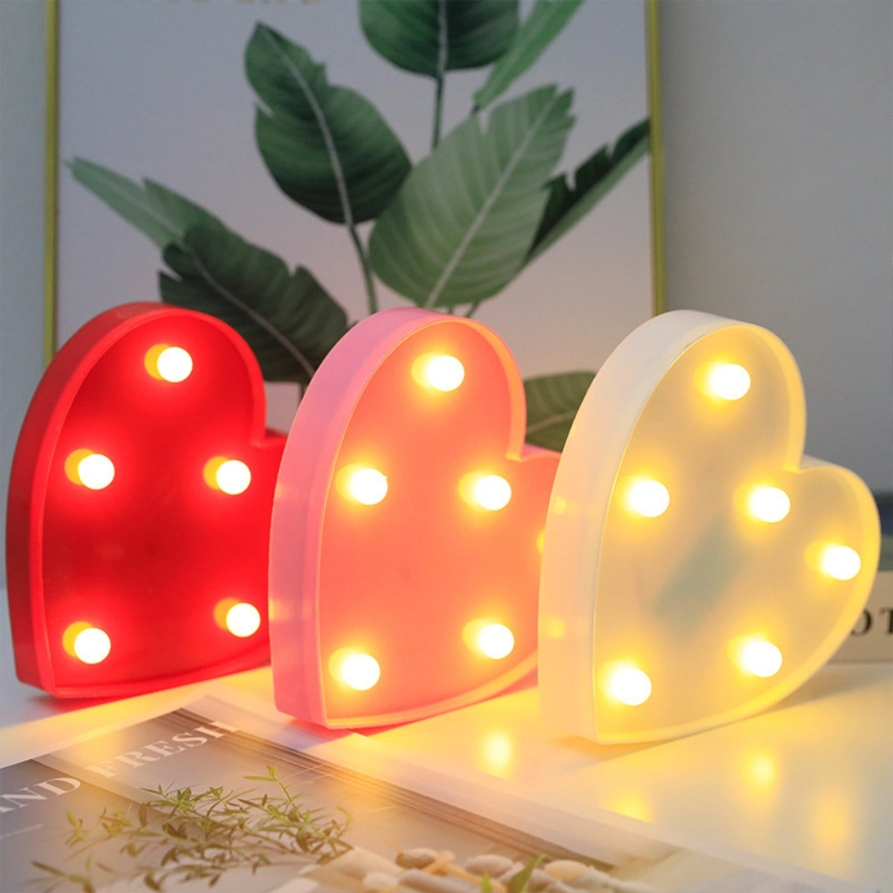 Letter Light Red Heart LED Mi25845