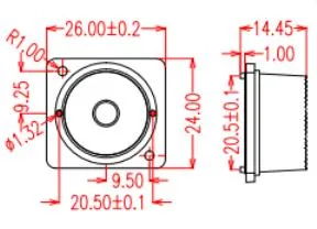 Low Voltage DC12 45*30mm IP651.5W 1LED Abvertising Sign SMD 2835 White/Red Module LED Waterproof with Lens Used for Outdoor Indoor Channel Letter