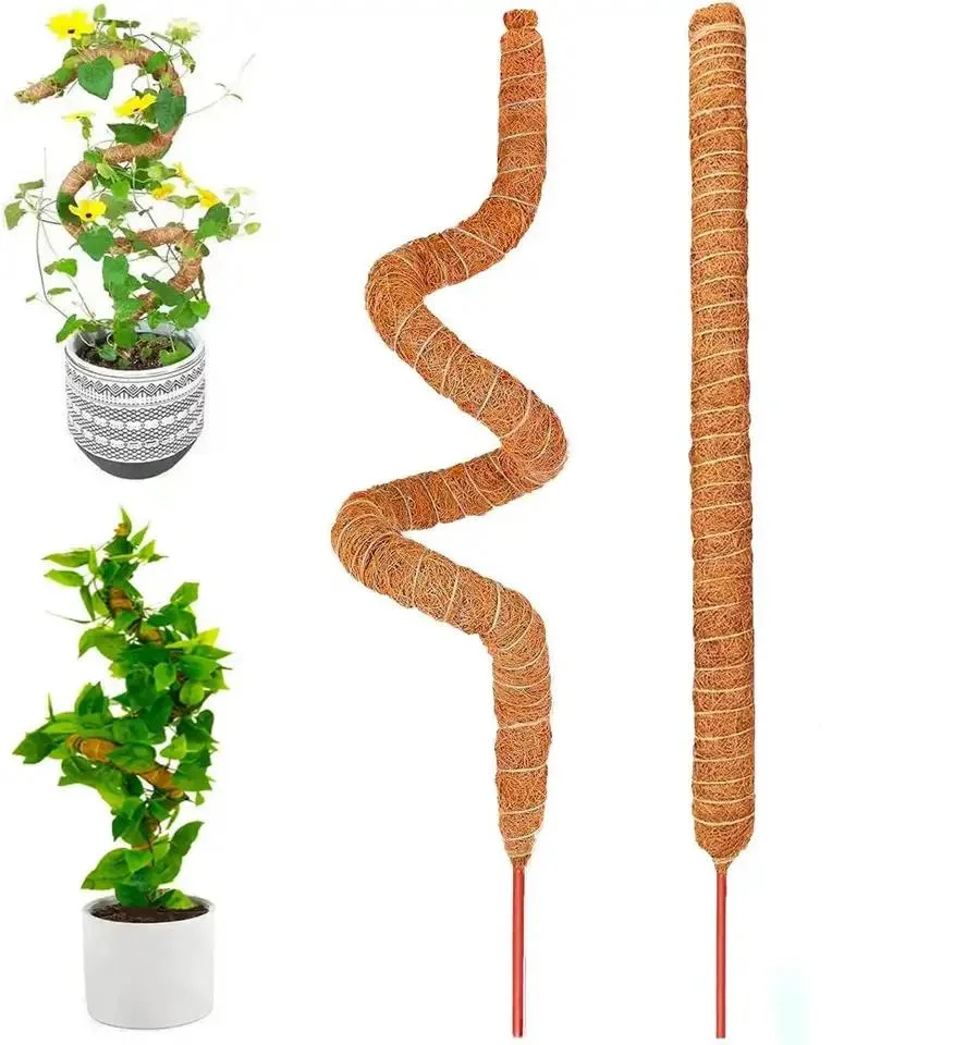 Bendable Plant Sticks Support Stakes for Indoor/Outdoor Plants Moss Pole for Climbing Plants