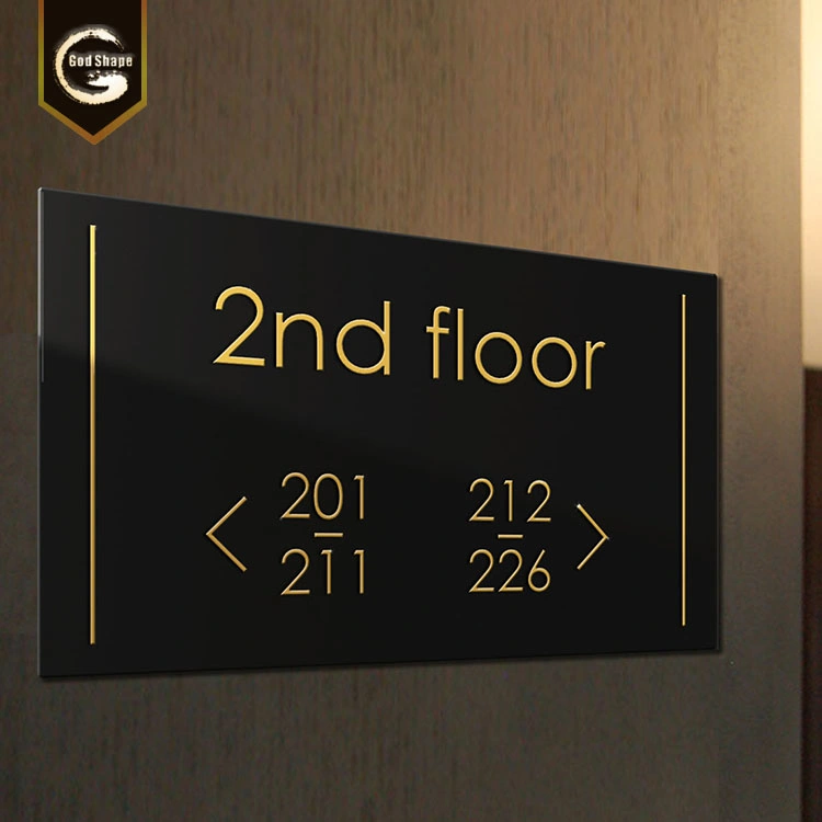 Hotel Room Directional Hollow LED Lighting Signage Numbers-0423L